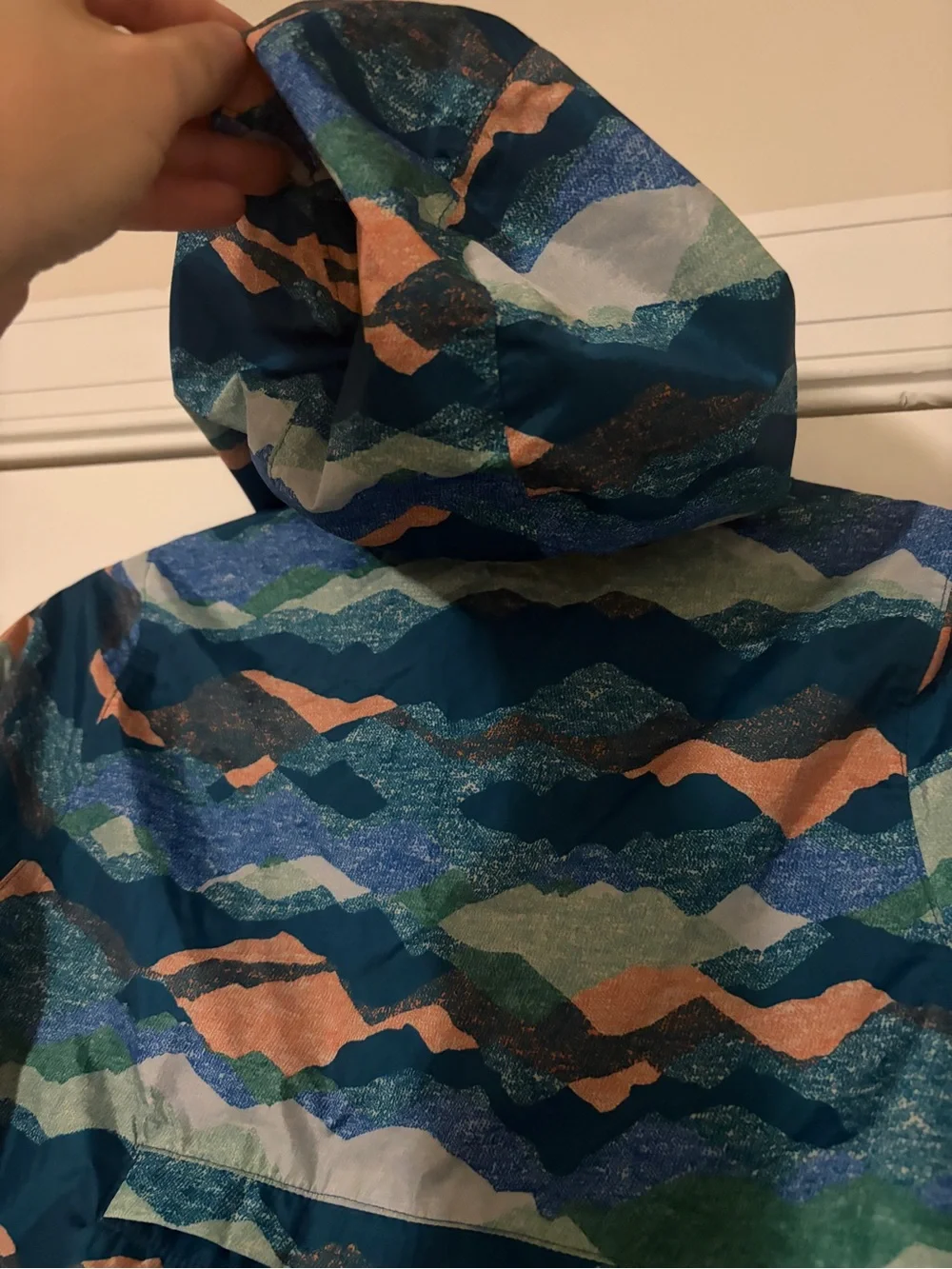 Lands' End Kids' Hooded Swim Jacket in Teal, Blue & Coral